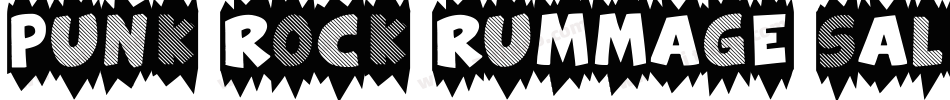 punk rock rummage sale字体转换